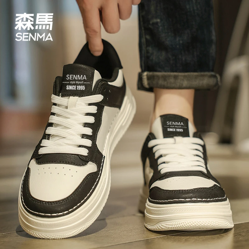森马男鞋子男款百搭高级感板鞋男士2025秋季透气上班潮流休闲鞋