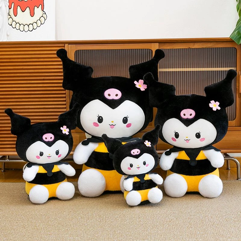 新款蜜蜂库洛米三丽鸥毛绒玩具公仔超萌娃娃玩偶女生女孩节日礼物