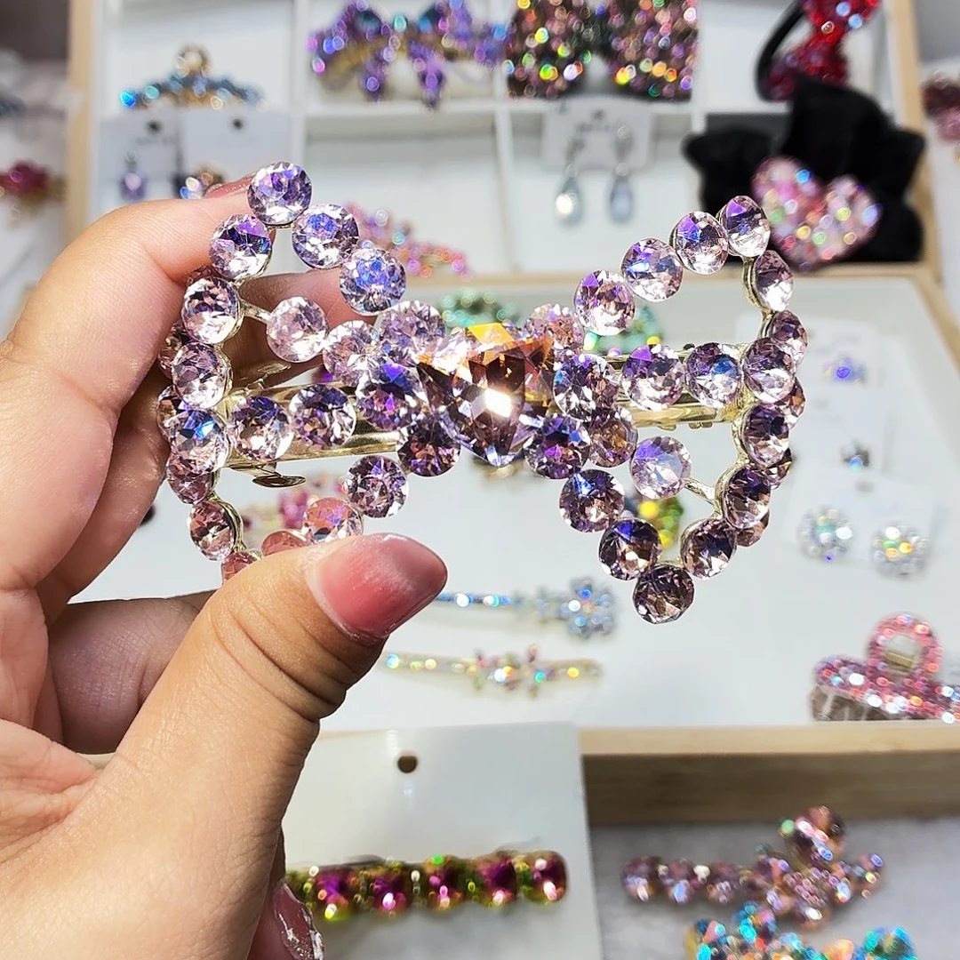 布艺铁合金发饰发夹发夹