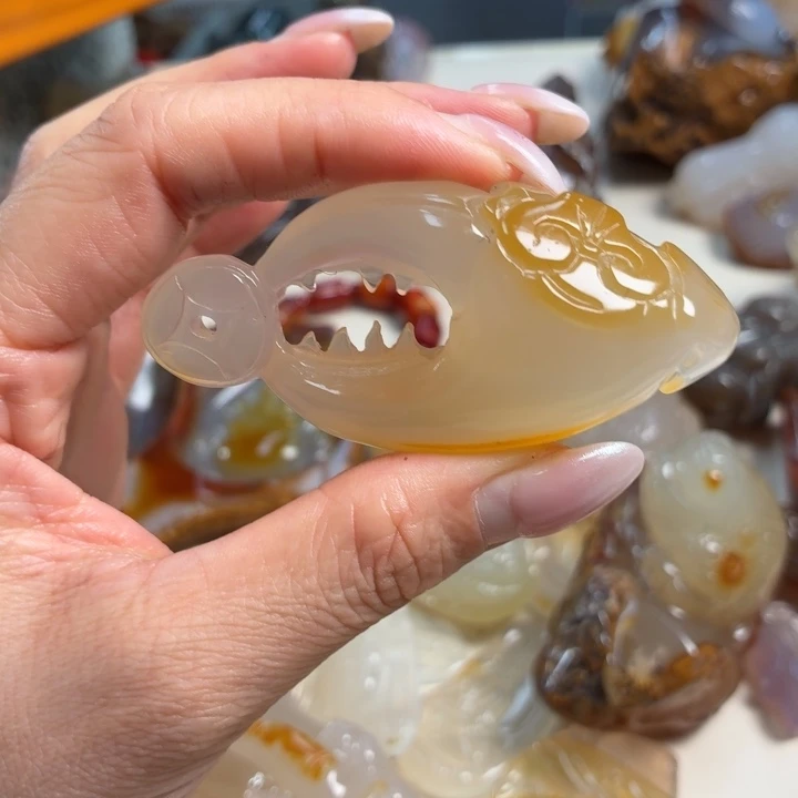 玛瑙/玉髓未镶嵌吊坠(不含链)