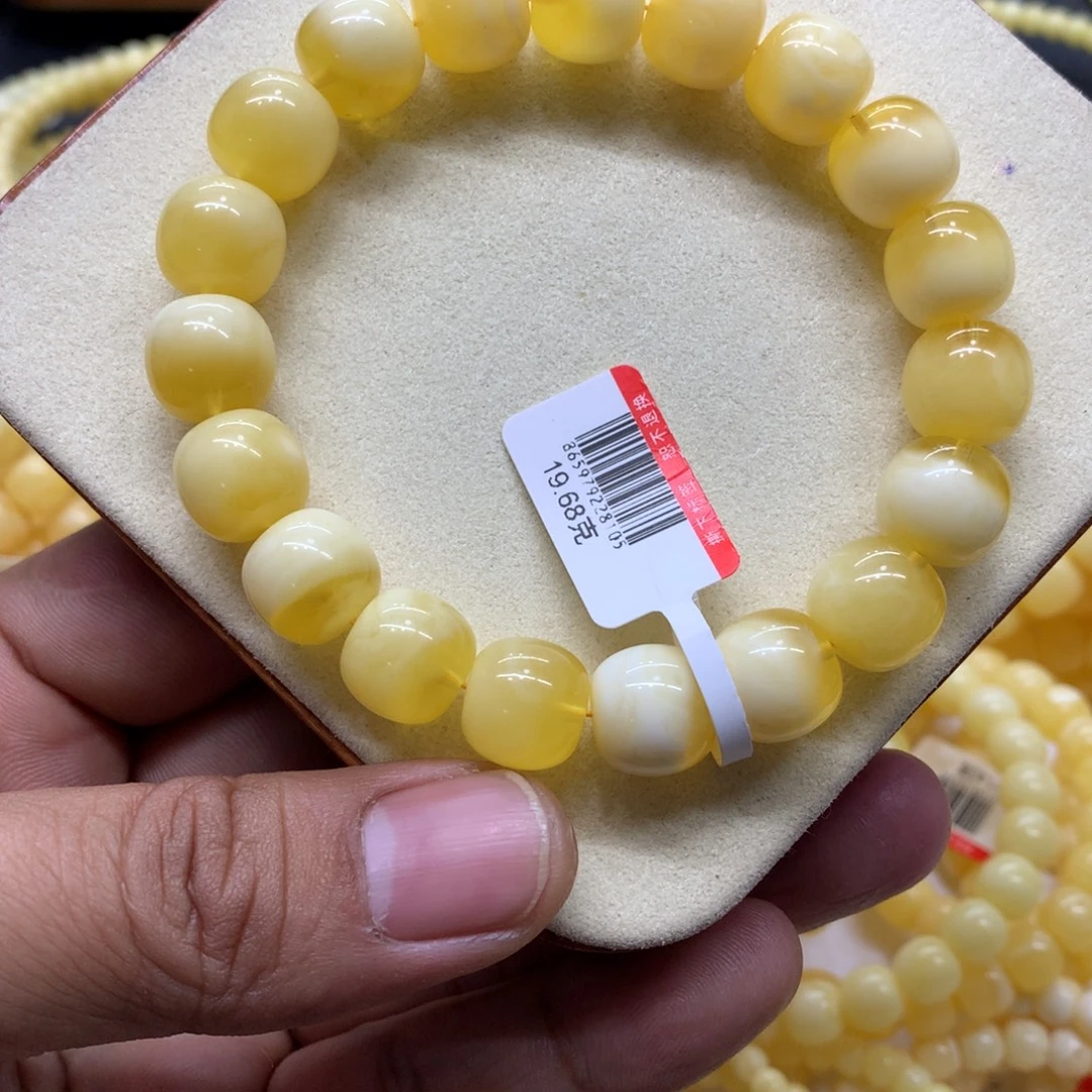 蜜蜡未镶嵌手链蜜蜡