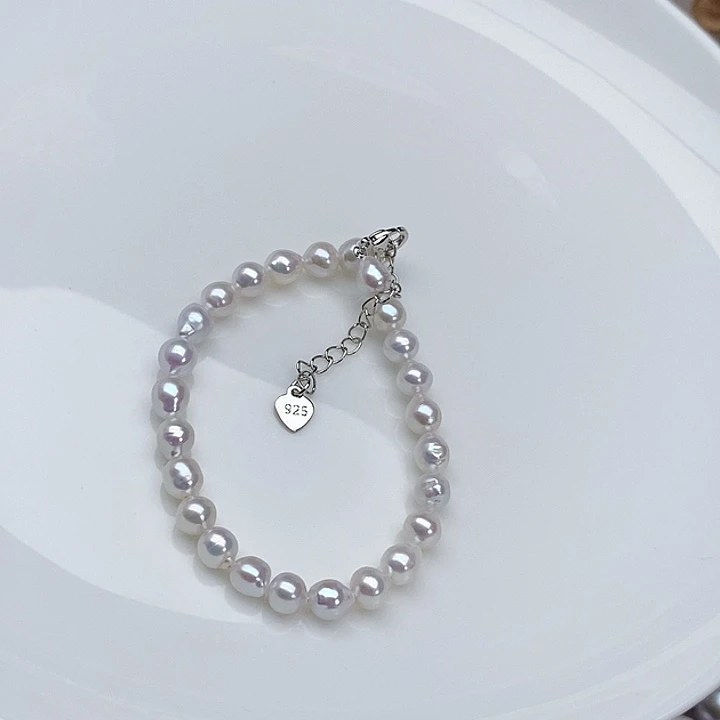 颈饰银S925镶嵌淡水珍珠