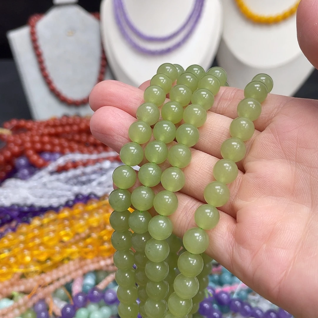 玛瑙/玉髓未镶嵌半成品晴水玉8m散珠