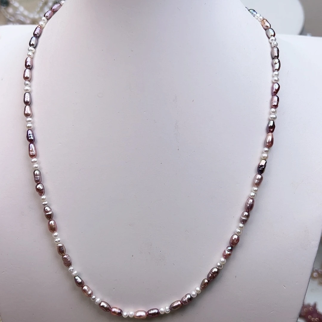 淡水珍珠颈饰银S925镶嵌