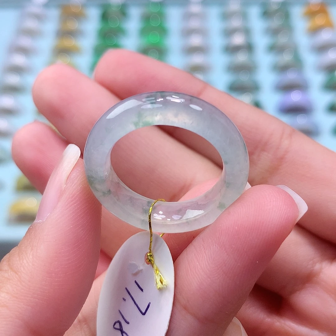 未镶嵌戒指翡翠1718圈