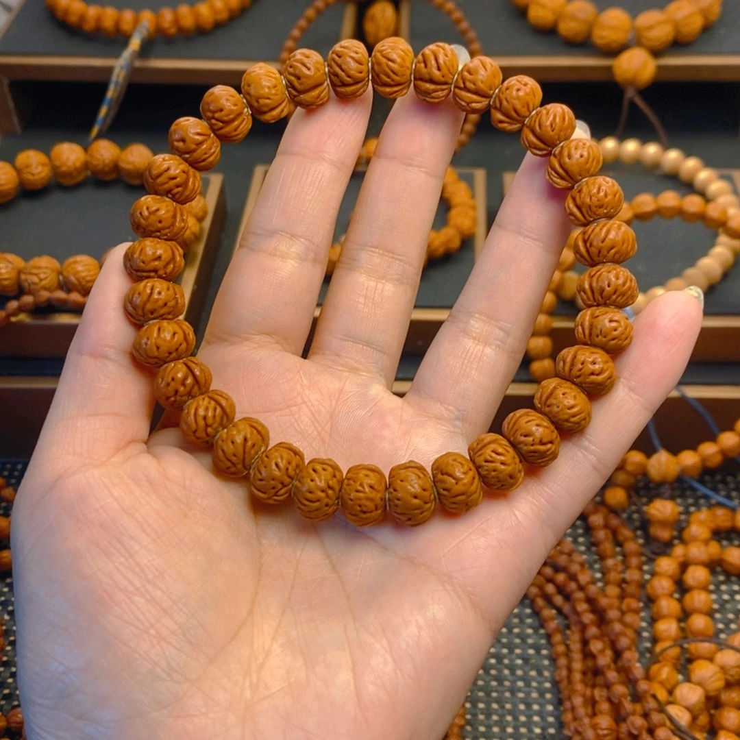 小***生桃核吊坠秦岭森林12