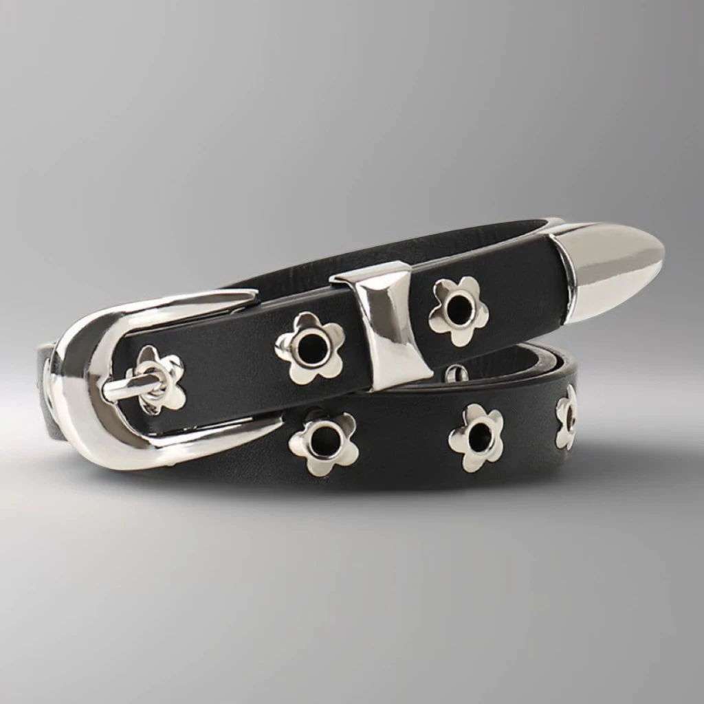 ROES 限定梅花扣复古基础cleanfit腰带男女穿搭潮流腰带