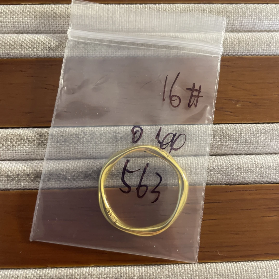 A6克重0.44 16号 莫比乌斯戒指 足金999