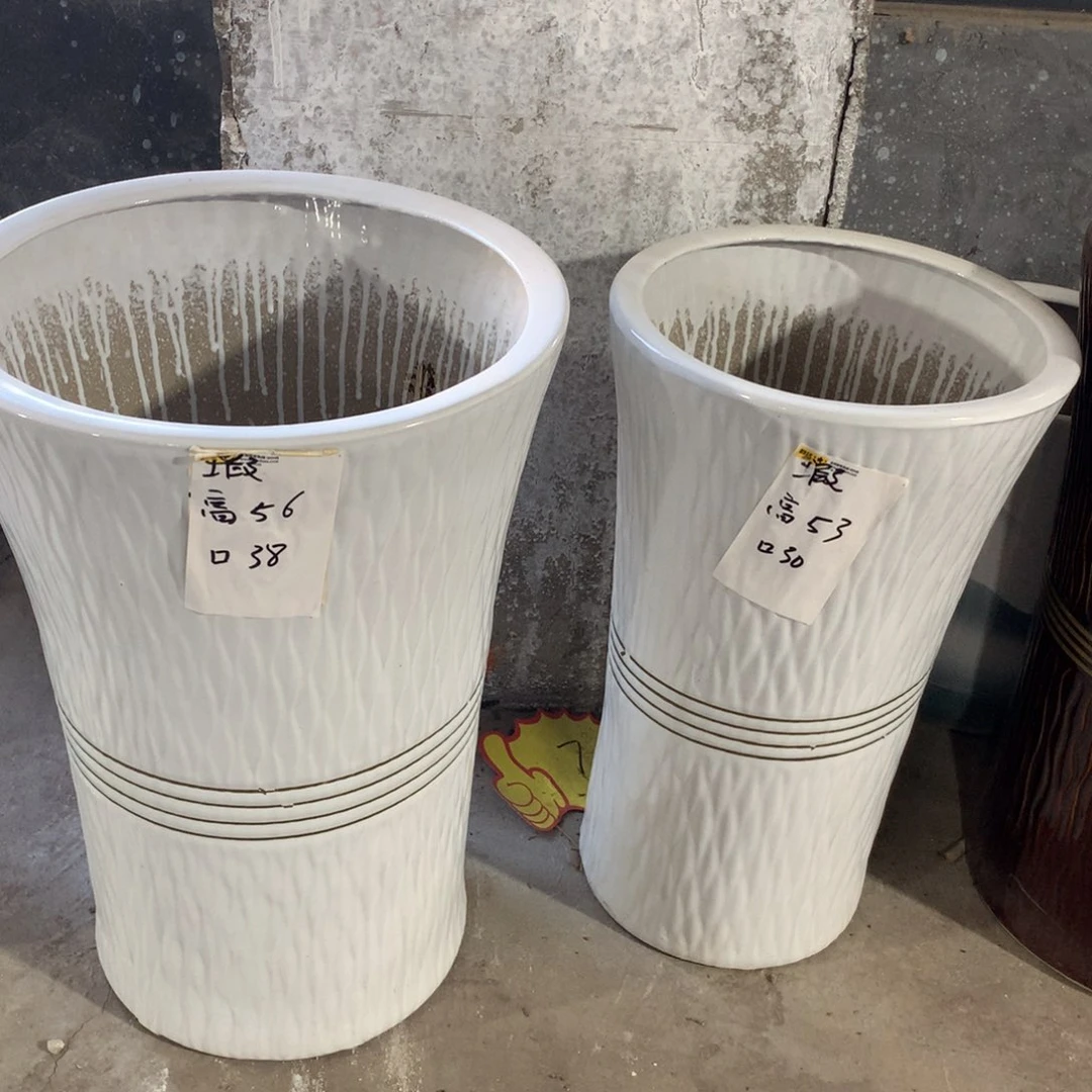 微瑕高温陶瓷花盆