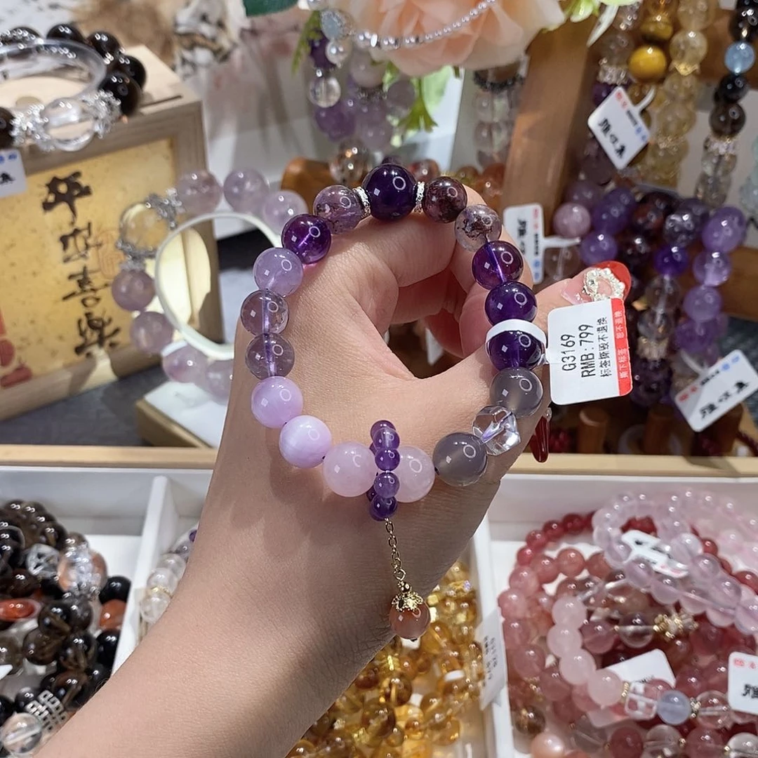 水晶手串未镶嵌G3169单圈颜色微差