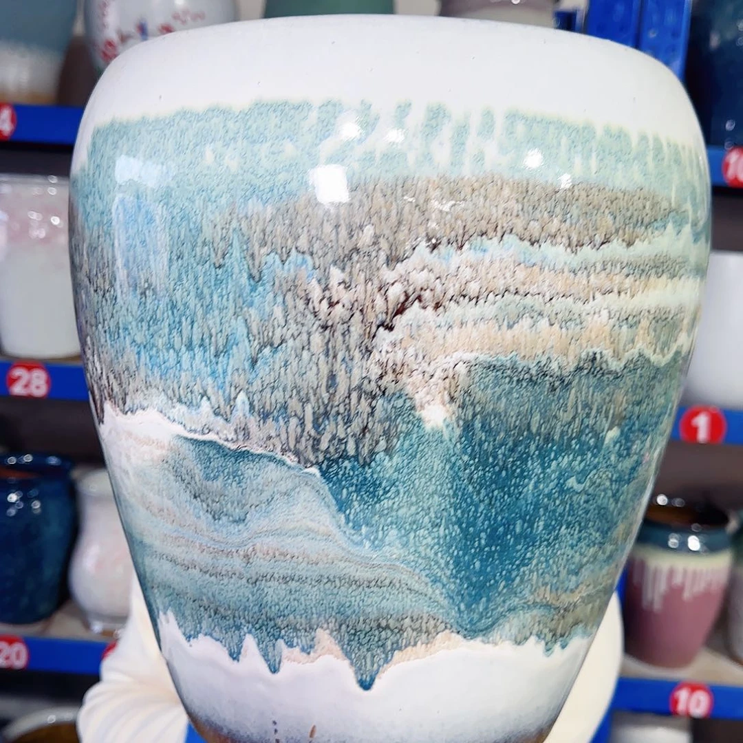 紫砂花盆高30口26