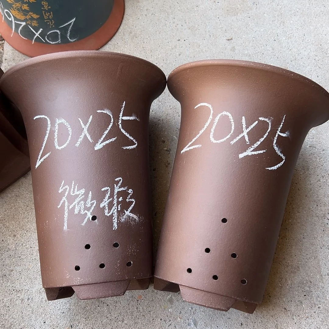 紫砂花盆宜兴紫砂花盆源头2只