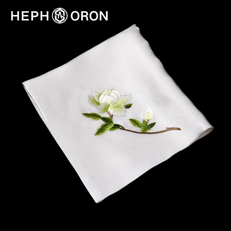 HEPHSORON苏绣丝巾礼盒送妈妈旗袍披肩百搭桑蚕丝真丝小方巾