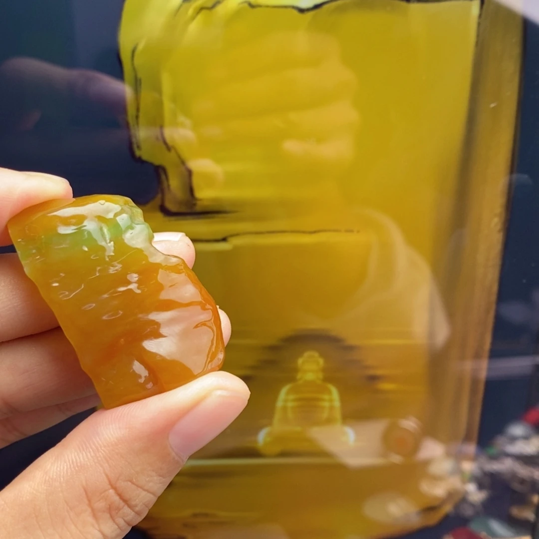 定制翡翠未镶嵌 石窟佛