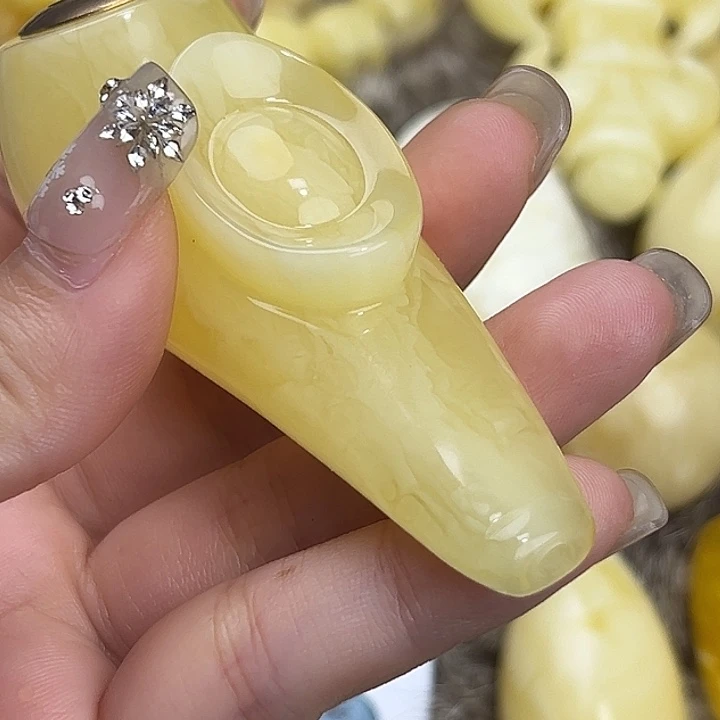 蜜蜡未镶嵌裸石蜜蜡烟斗
