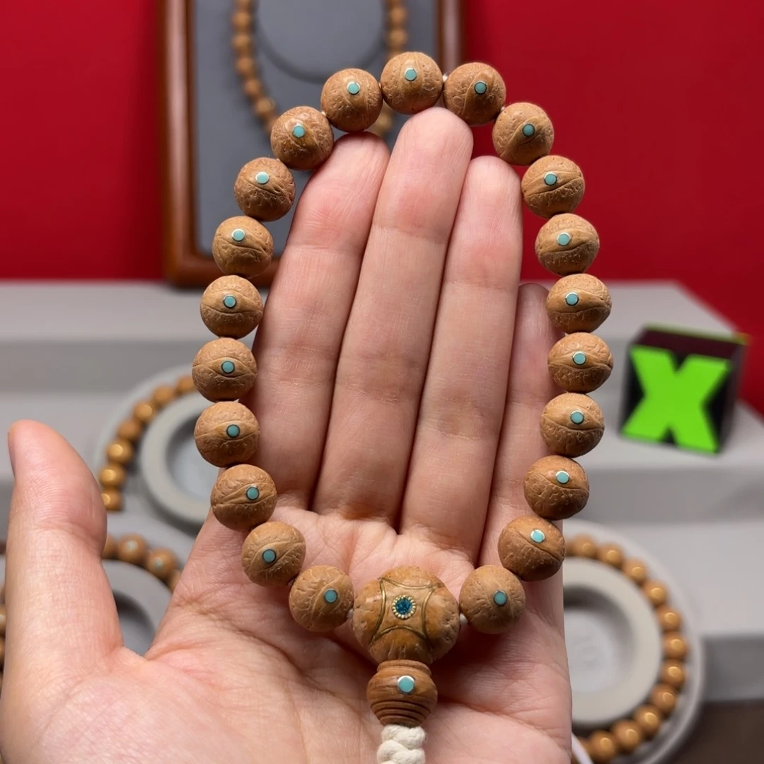 凤眼菩提手串11.5左右镶嵌手串