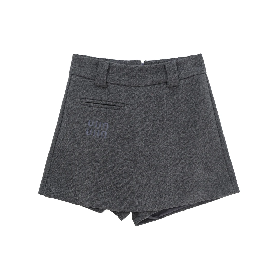 S设计感新款刺绣字母高腰显瘦包臀半身裙X3045