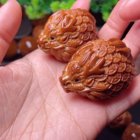 【闪购商品】手串/手链橄榄核35左右金币龙龟手球