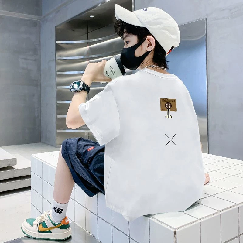 童装男童短袖t恤纯棉夏季新款儿童宝宝半袖上衣中小童