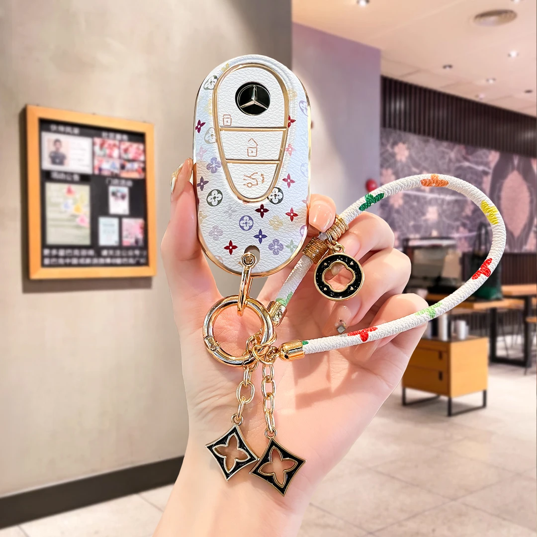 奔驰钥匙套e300l钥匙套c260l车glc300l扣glc260壳c200l新e260
