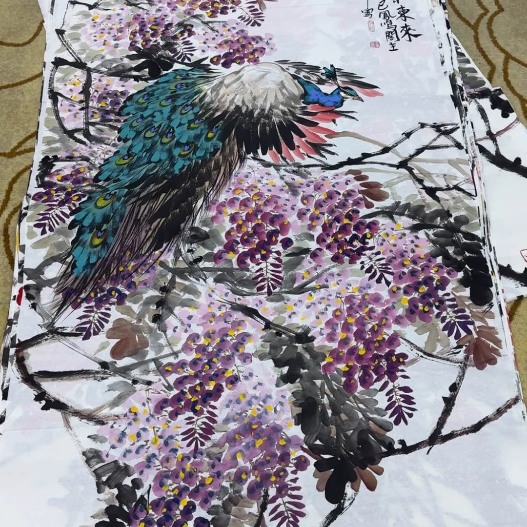 国画王孝华六尺童
