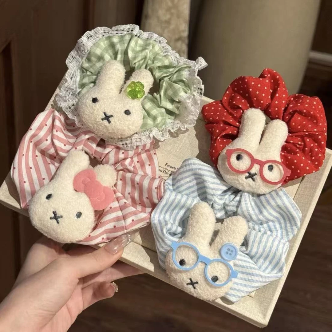 【爱宝】可爱波点大号米菲兔巨显发量发圈百搭少女发饰