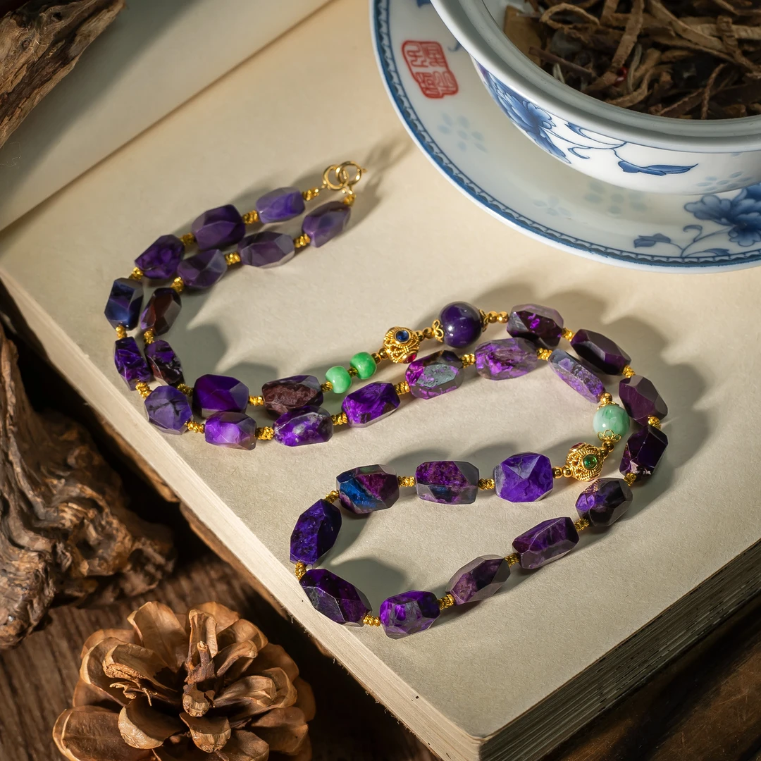 舒俱来切面老油丝绒DIY18k金项链/多样性发一/45周长/C275