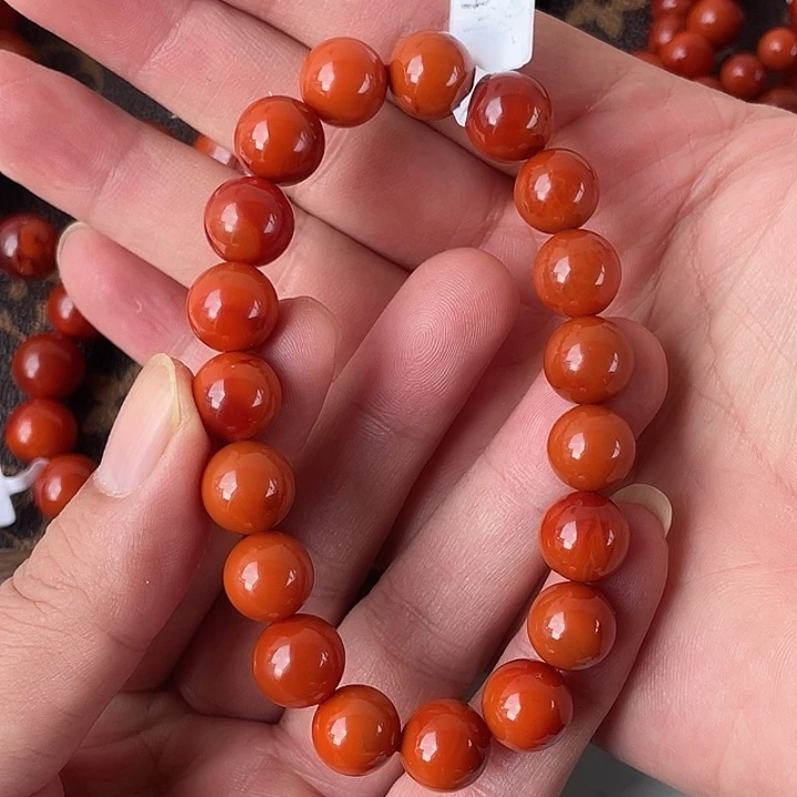 唯***风南红玛瑙未镶嵌手链