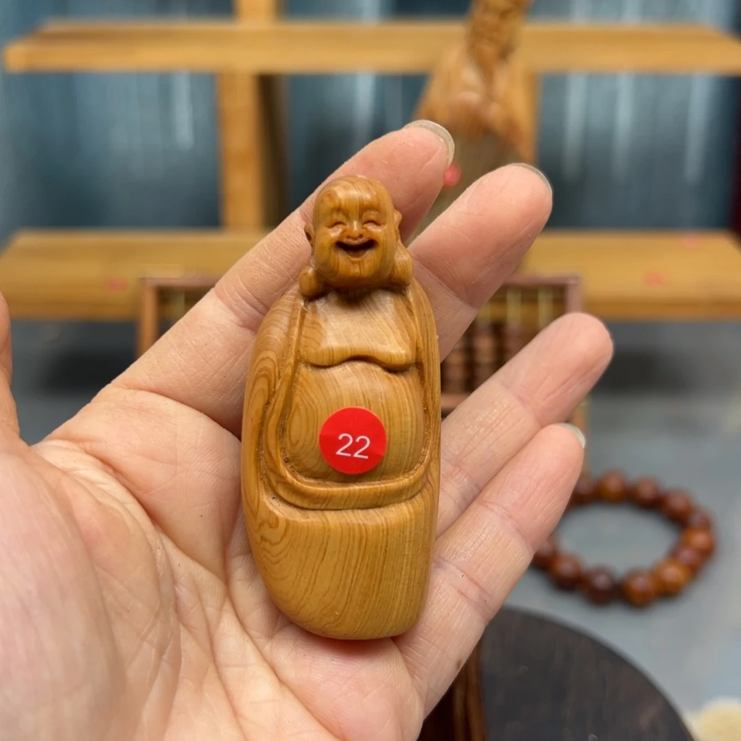 华***风木崖柏木摆件手把件，