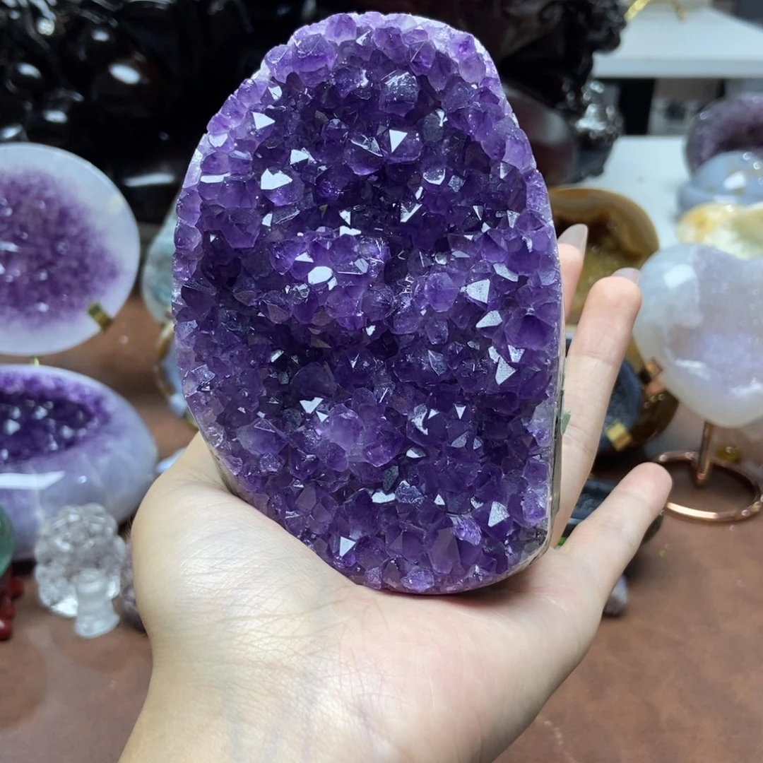 紫晶摆件未镶嵌水晶