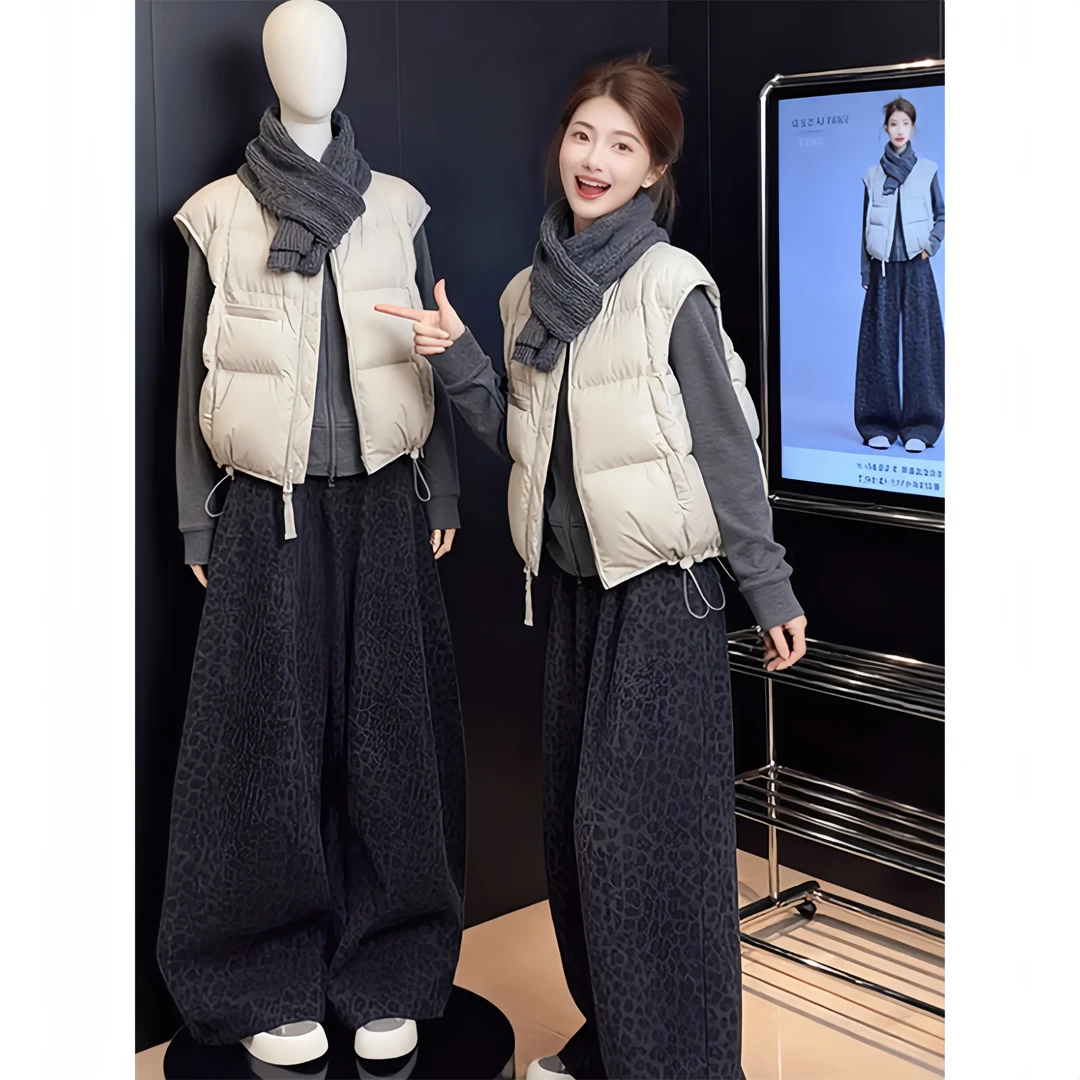 冬装穿搭一整套胖mm巨好看时尚套装女秋冬冬季加厚休闲韩版短款