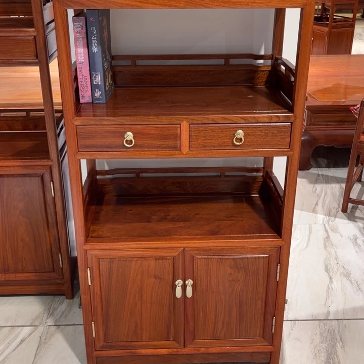 紫檀木类家具手****1缅甸花梨木书架