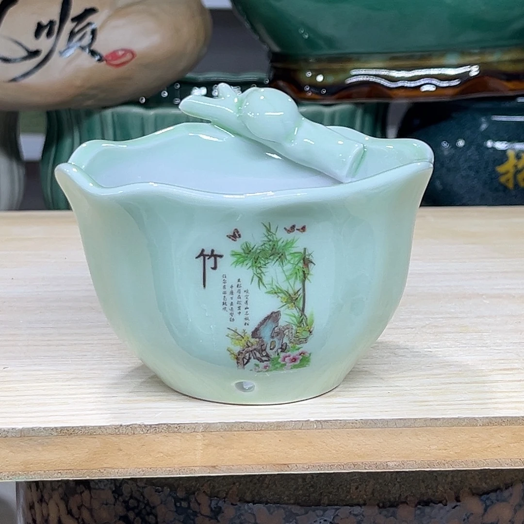 陶瓷绿植多肉微瑕花盆口径11*7.5