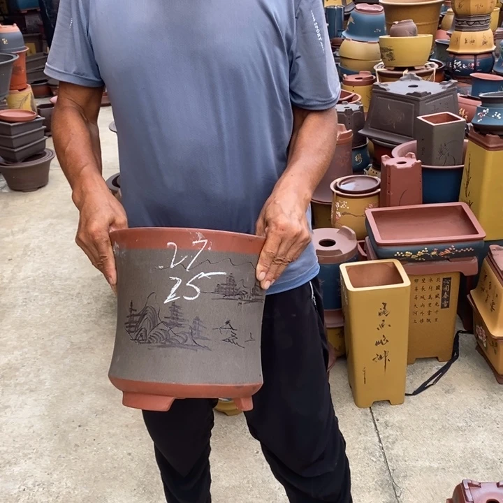 紫砂花盆紫砂花盆