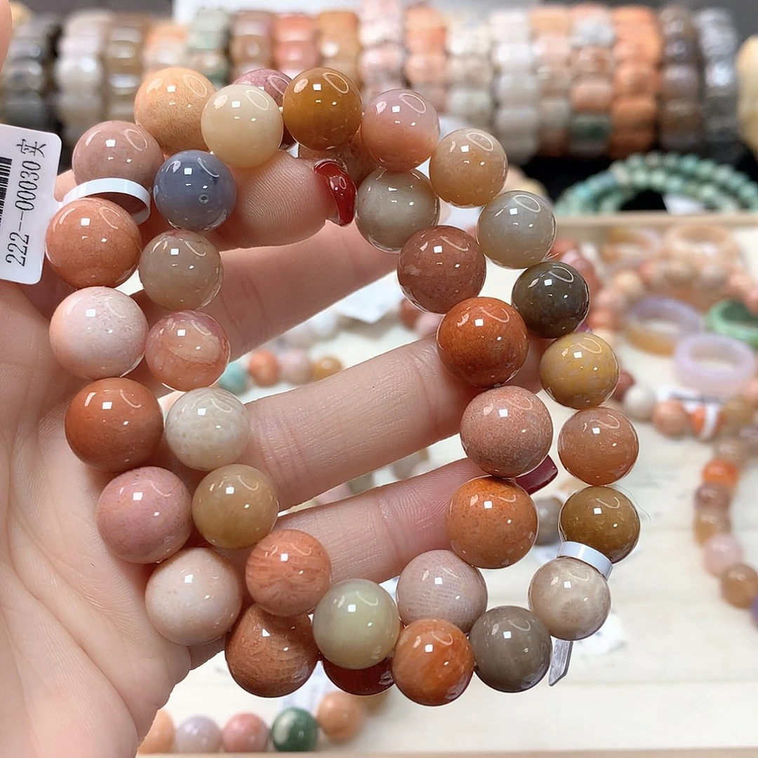 硅化珊瑚（珊瑚玉）手链未镶嵌p****?253