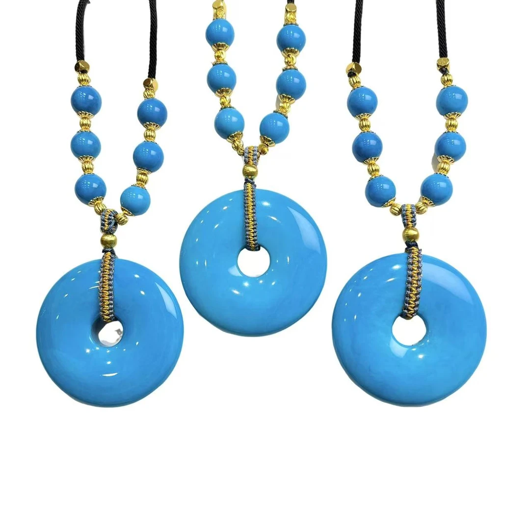 云盖寺松暴力蓝吊坠（赠绳/多样性发一件） A28-240