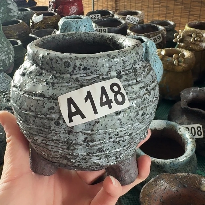 内口6高10粗陶手工