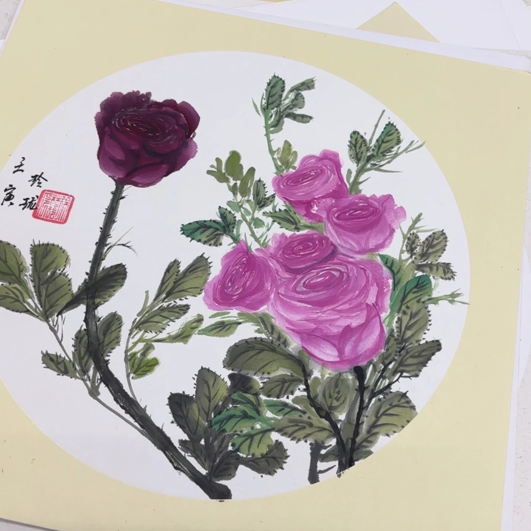 国画50-50卡纸作品艺