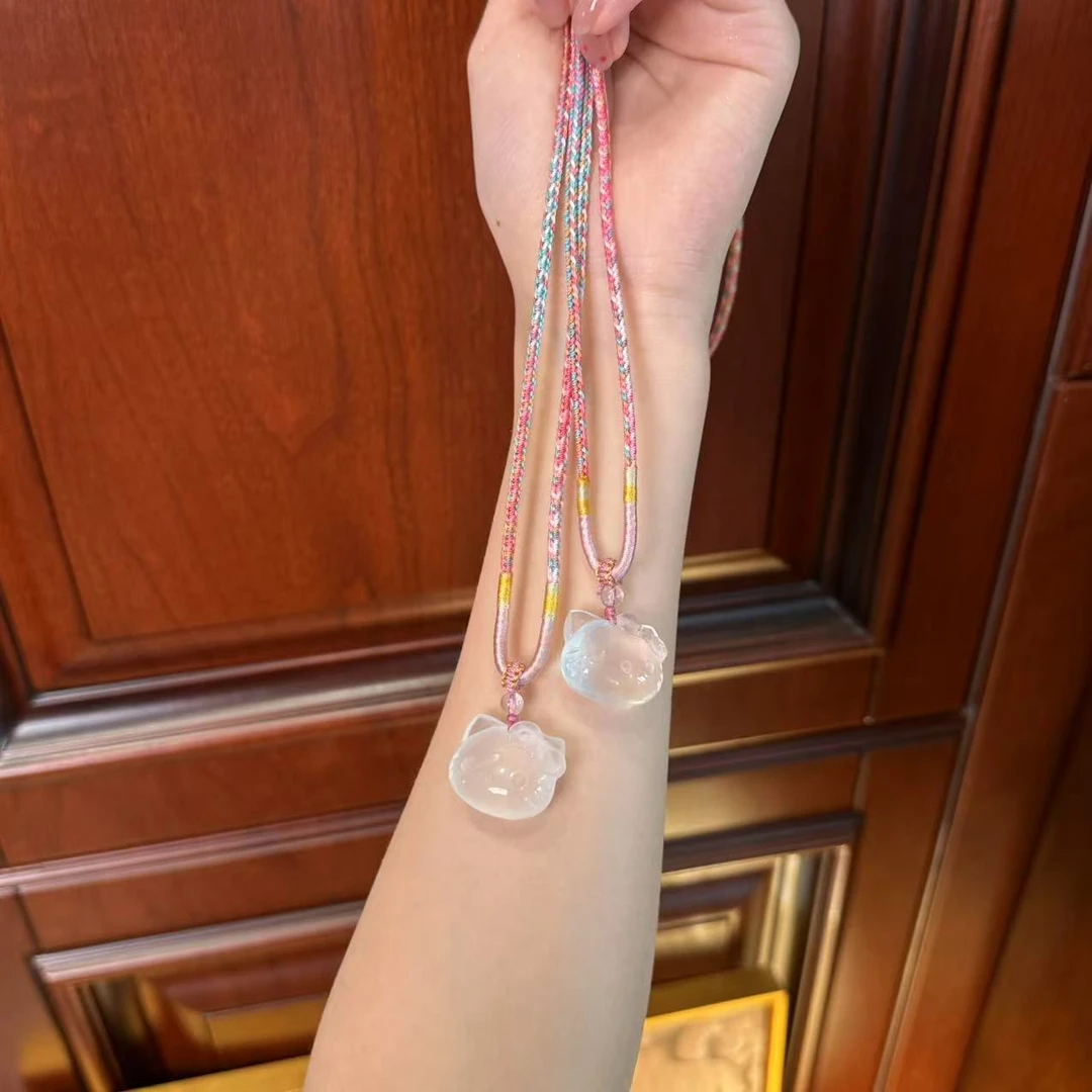 白水Kitty猫头编绳项链 多样性发其一