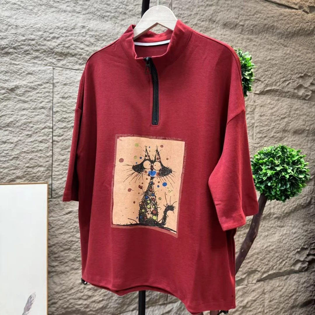 14182新款夏季简约休闲时尚百搭显瘦T恤