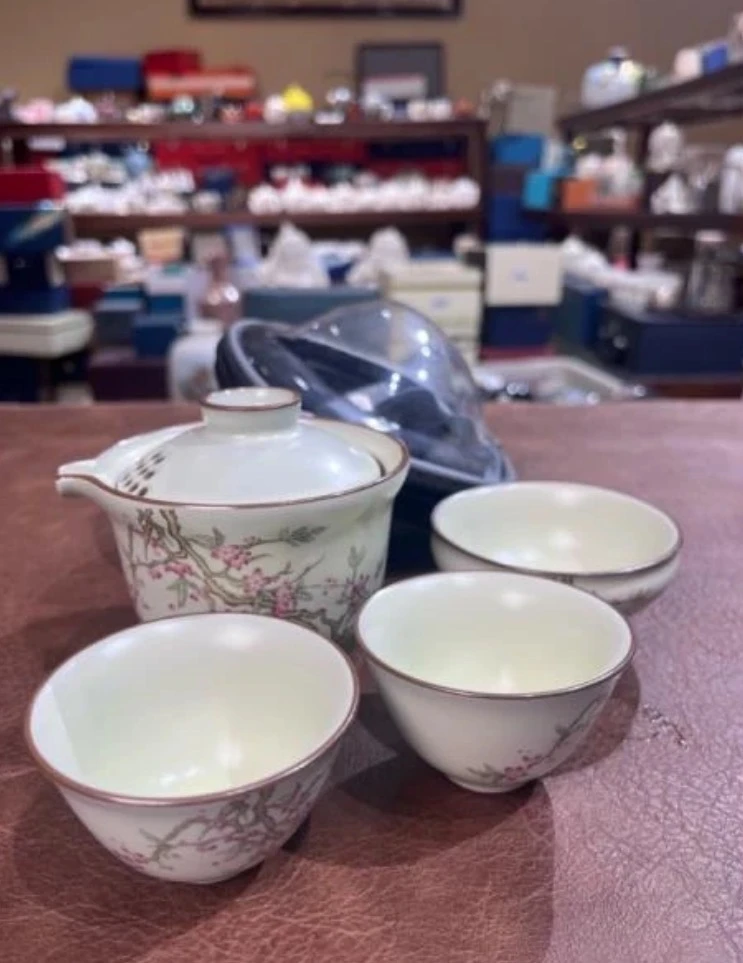 陶栖紫藤花一壶三杯旅行套42104