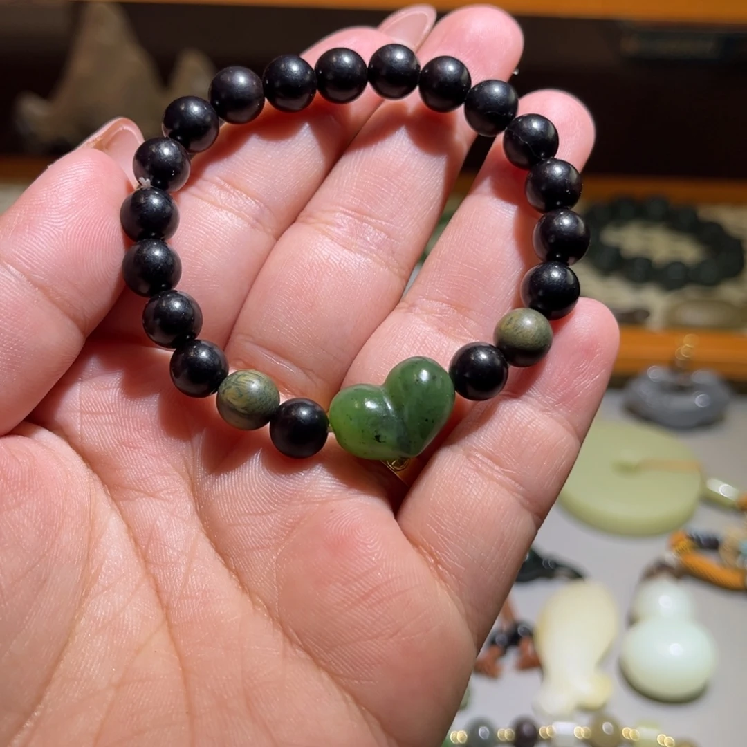 和田玉未镶嵌手链