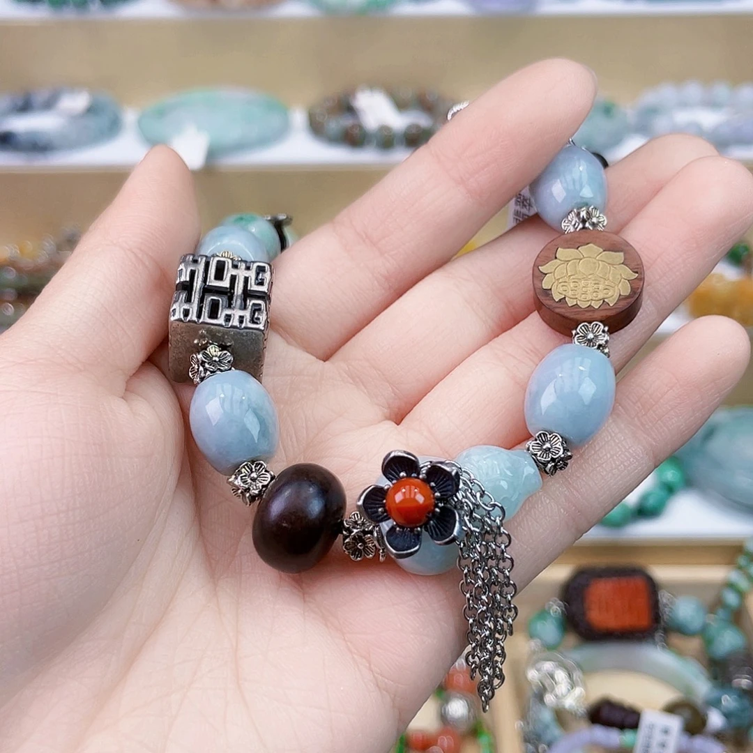 翡翠未镶嵌手链手链