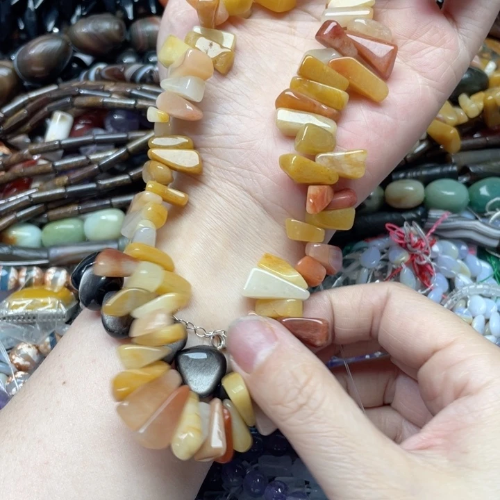 玛瑙/玉髓合金珠宝半成品一条金丝玉卡子