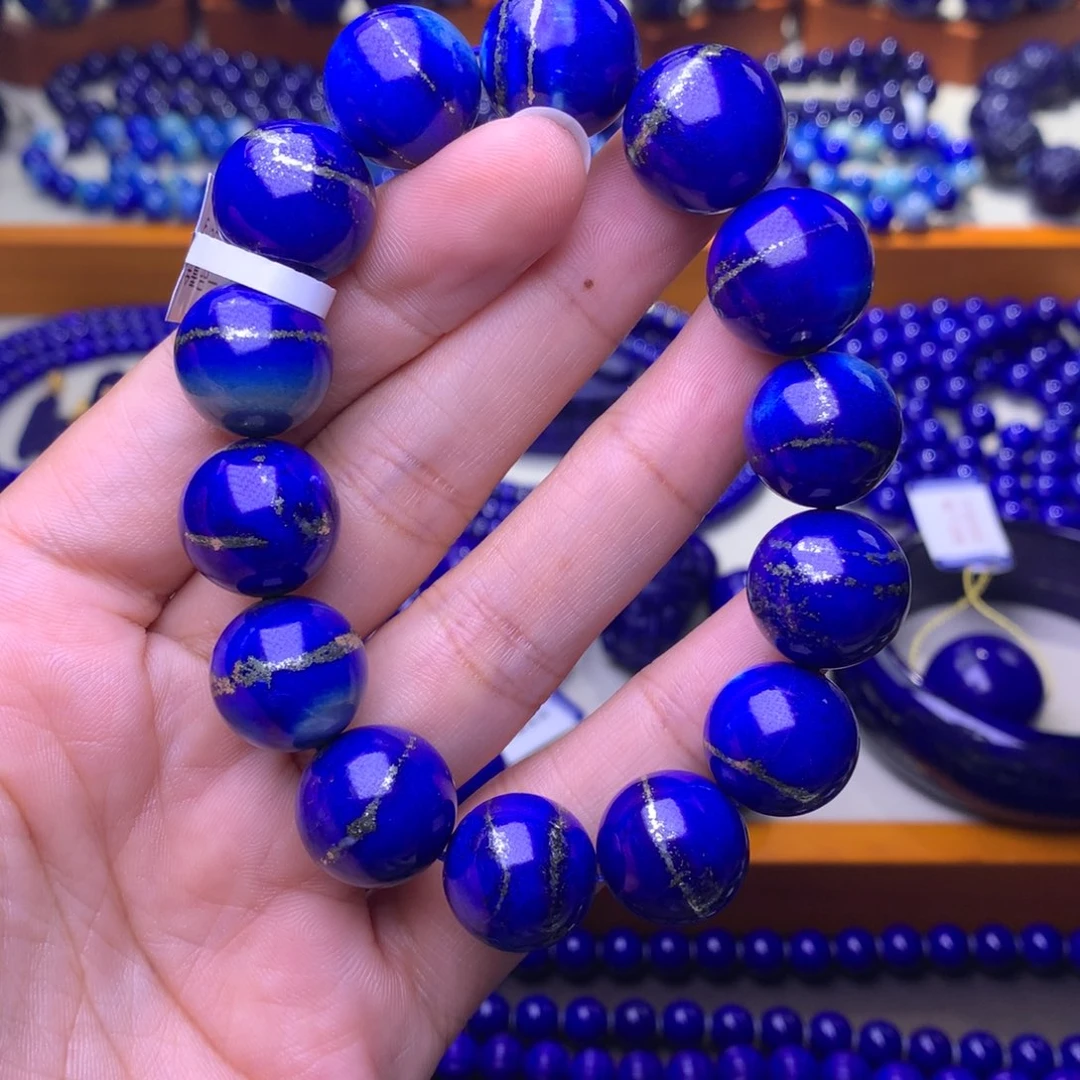 未镶嵌青金石手串15mm腰缠万贯金腰带