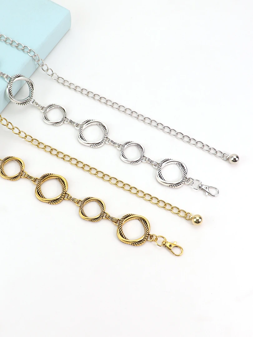 高级感金属圆环腰链女时尚潮流配裙子连衣裙链条装饰质感百搭腰带