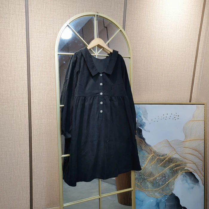 CJ61孕妇黑色连衣裙90-120