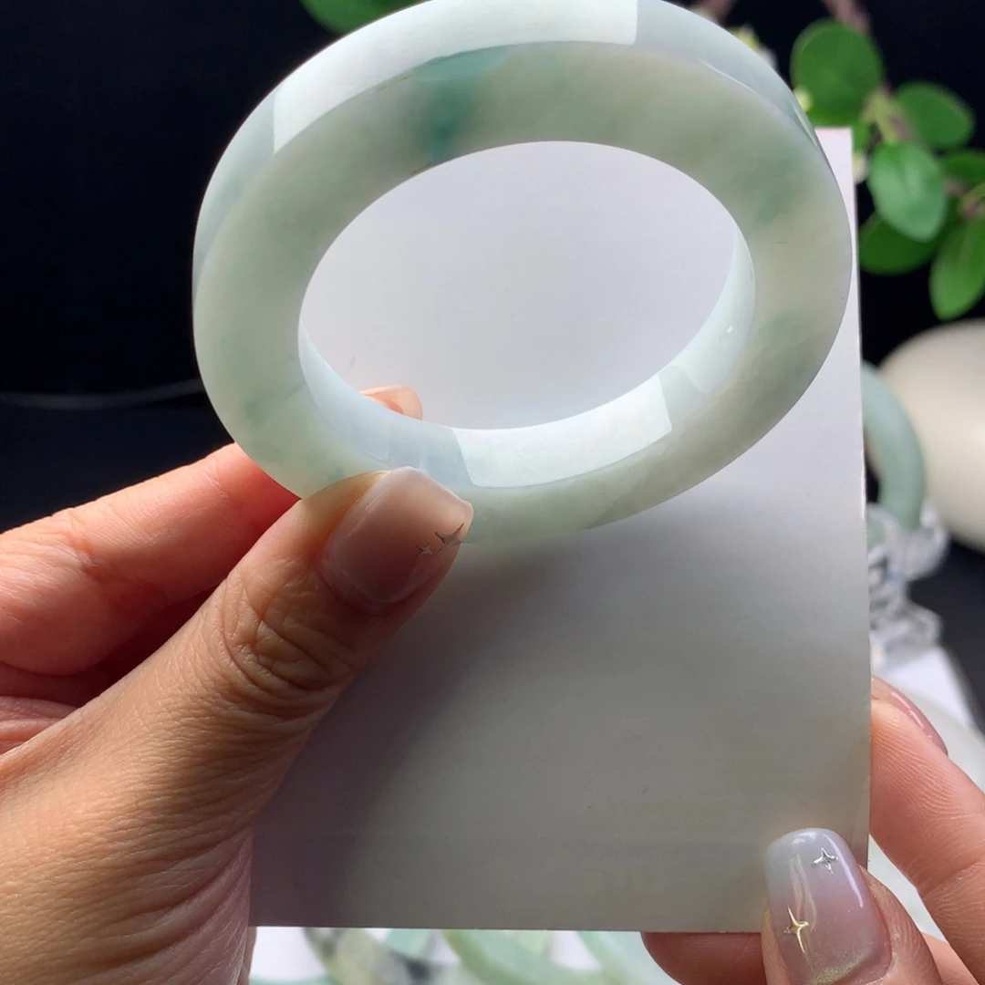 定制翡翠未镶嵌翡翠手镯49_55