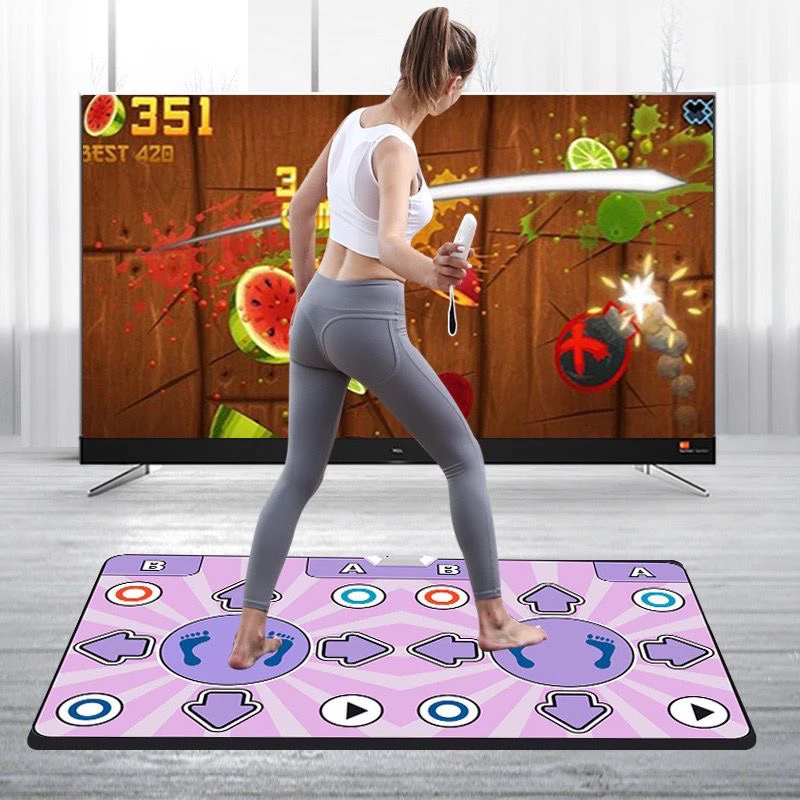 电视通用亲子跳舞毯多功能儿童双人体感游戏机2025新款可连电视