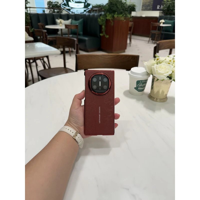 适用于华为Matex6/Matex5国风系列折叠手机壳 皮革单后壳